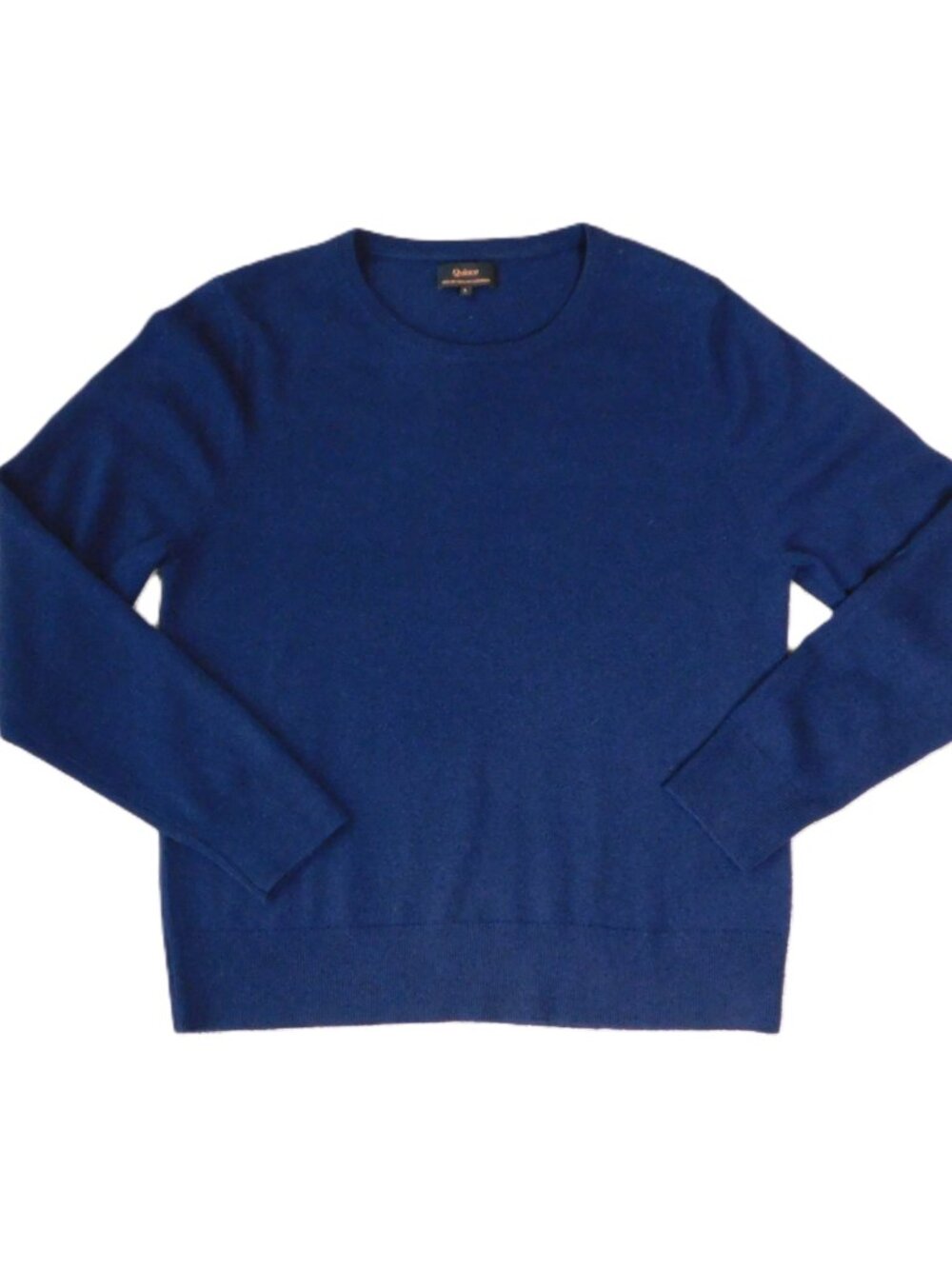 Quince True Navy Blue Mongolian Cashmere Crewneck Sweater | Preppy | EUC | Large